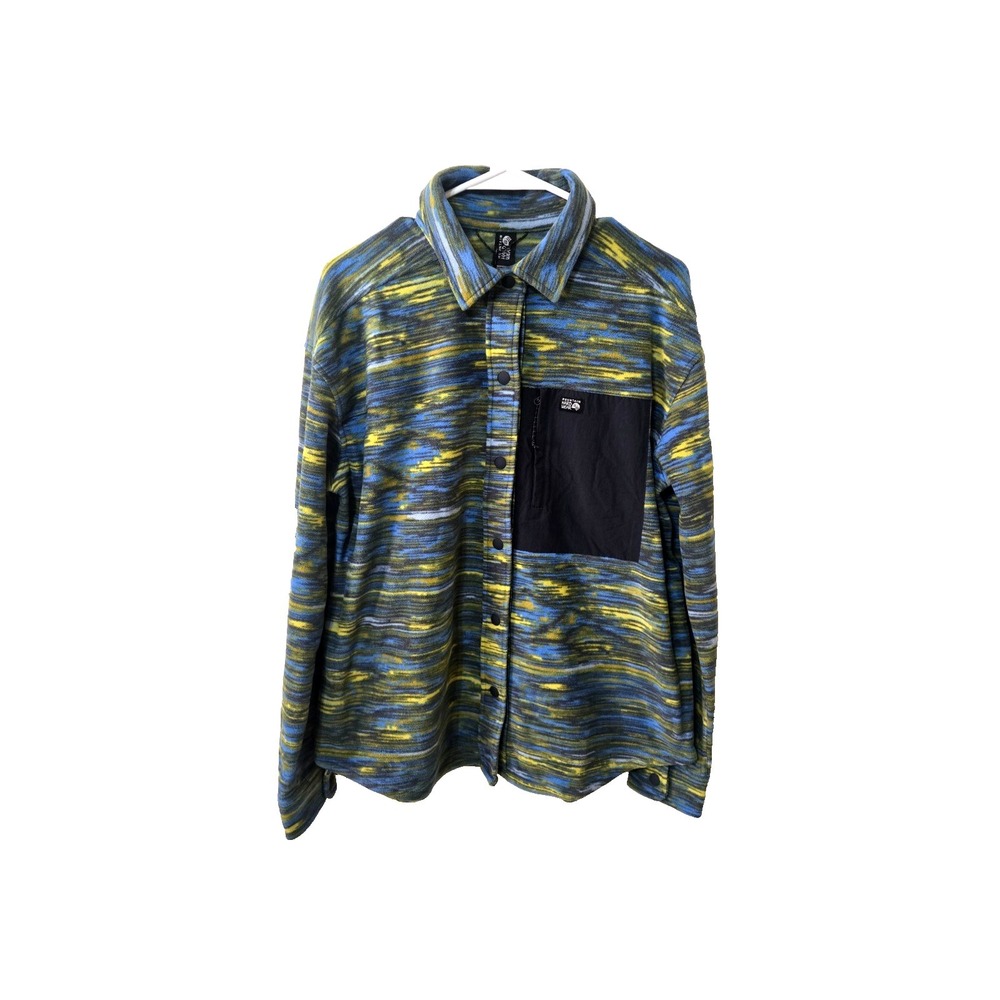 Mountain Hardwear Microchill Shirt Women's M Nitric Blue Stria Print NWT‎ - Picture 4 of 14